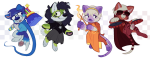  2023 animalstuck beta_kids cats dave_strider godtier heir jade_harley john_egbert knight lycanthroid needlewands pawfeet rose_lalonde seer space_aspect time_aspect timetables transparent turntables warhammer_of_zillyhoo witch 