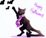 2019 animals aninnocentdemon fullres halloweenstuck roxy's_striped_scarf solo text vodka_mutini 