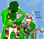 2012 andrew_hussie artificial_limb cairo_overcoat carrying eyepatch fullres jack_noir kaeips lord_english ms_paint mummy_brown no_hat redrom roboslick shipping sleeping spades_slick starter_outfit text wut