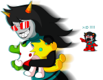 ! 2025 carrying dancestors frigiddoctoratus fullres jaggy_lines latula_pyrope legislacerator_suit lemonsnout pyralspite_scalemate pyropes scalemates starter_outfit terezi_pyrope text the_witness transparent