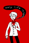  arijandro blood dave_strider limited_palette solo word_balloon 