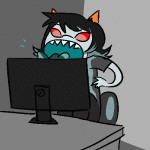  animated ask computer licking meatspin_faces shewbs solo terezi_pyrope 