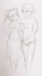  2spooky aradia_megido grayscale holding_hands redrom shipping sketch sollux_captor tuesday 