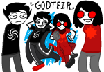  2024 fanfic_art fullres godtier jack_(karkat_goes_to_a_convention) jaggy_lines karkat_goes_to_a_convention knight robbiedrawsstuff seer space_aspect stacey_(karkat_goes_to_a_convention) text time_aspect 