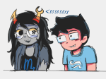  2023 aspect_symbol breath_aspect casual chomplicated con_heir emoticon fullres heart john_egbert pastiche redrom scott_pilgrim shipping starter_outfit vriska_serket 