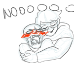 2015 blush caliborn fullres godtier grayscale headshot highlight_color jane_crocker life_aspect maid reverse_hug sharksister shipping sketch sweet_tooth text