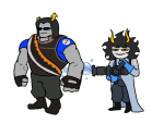 2025 cosplay crossover equius_zahhak fashion fullres gamzee_makara ilovevamola jaggy_lines musclestuck team_fortress_2 weapon 