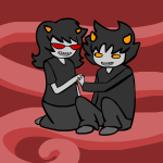  adorabloodthirsty holding_hands karkat_vantas redrom shipping source_needed sourcing_attempted terezi_pyrope 