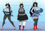  2018 ancestors aranea_serket casual dancestors fashion fullres marquise_spinneret_mindfang no_glasses no_hat nsfw_source planetofjunk serkets spiders sufferer_necklace text vriska_serket zodiac_symbol 