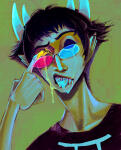  2013 blind_sollux blood eyesquick fullres gore headshot pukind sollux_captor solo starter_outfit 