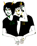  blind_love blind_sollux no_glasses redrom shipping sollux_captor terezi_pyrope wetdogsmell 