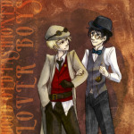   arm_in_arm dave_strider deleted_source hammertime hat heart john_egbert mimicre redrom shipping steampunk 