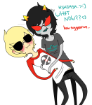 adventure_time blush coolkids dave_strider murder--machine pastiche red_baseball_tee redrom shipping terezi_pyrope 