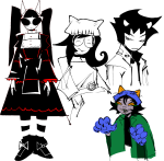  2025 alternate_hair art_dump casual cat_hat crossdressing dave_strider fashion fullres haven karkat_vantas nepeta_leijon sketch starter_outfit zodiac_symbol 