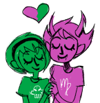  black_squiddle_dress heart holding_hands kanaya_maryam limited_palette redrom rose_lalonde rosemary shelby shipping 