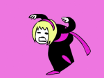  animated black_squiddle_dress epilepsy_warning rose_lalonde seigaseigas solo 