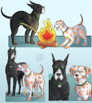 2025 animals animalstuck bellnallart felt fire fullres matchsticks quarters