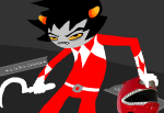  crossover image_manipulation karkat_vantas power_rangers sickle solo source_needed sourcing_attempted 