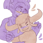  2016 alternate_hair alyykeavvylo animal_ears blush equius_zahhak fullres highlight_color hug lance_armstrong lineart monochrome redrom shipping starter_outfit tavros_nitram 