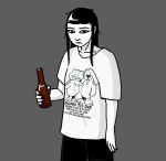  2021 alcohol beverage fullres grayscale highlight_color meme psycholonials shroomoss solo text zhen 