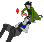  2012 beverage chastyn diamond equius_zahhak fullres jaggy_lines kneeling lying meowrails milk nepeta_leijon no_hat palerom shipping starter_outfit 