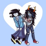  2025 alternate_hair blush body_modification con_heir fashion fullres gothstuck heart john_egbert june_egbert monster4lyfe redrom shipping spiders transtuck vriska_serket web 