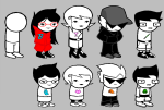  2025 alpha_kids casual dirk_strider fashion fullres hat jaggy_lines jake_english jane_crocker ladycorthon native_source roxy_lalonde sprite_mode starter_outfit 