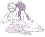  book guns_and_roses heart jade_harley kiss kneeling monochrome redrom rose_lalonde shipping windyking 