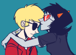  coolkids dave_strider inexact_source kiss pootles profile red_plush_puppet_tux redrom shipping terezi_pyrope 