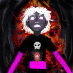  black_squiddle_dress blood grimdark rose_lalonde solo source_needed sourcing_attempted watercolor 