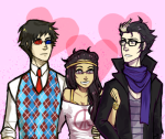  arm_in_arm deleted_source eridan_ampora eriferi feferi_peixes fpoons heart humanized queen_bee redrom shipping sollux_captor 