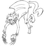  awesome-pants claw_gloves grayscale lineart monochrome nepeta_leijon no_hat solo 