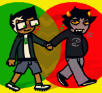  2023 blush fullres heart holding_hands jaggy_lines jake_english karkat_vantas movie_knight optimus-rhyme redrom shipping 