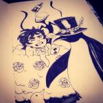 2015 alinajames animals flowers fullres hiveswap joey_claire joeyquest monochrome music_note text word_balloon