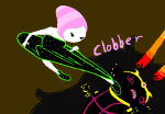  2015 3_in_the_morning_dress ancestors animated body_modification fullres her_imperious_condescension jaggy_lines midair ms_paint silhouette starter_outfit strife swimmingferret text 