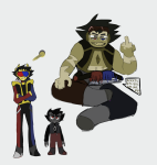 2023 chrisrin crossover fashion fullres fusion karkat_vantas ketchup_and_mustard shipping sollux_captor steven_universe text the_finger