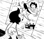  2025 fullres grayscale hiveswap joey_claire jude_harley lineart playtsation request starter_outfit 