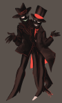  2017 arm_around_shoulder clothingswap crossover eyepatch fullres jack_noir limited_palette retroscofflaws spade spades_slick villainous 