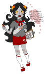  aradia_megido girl_scouts solo source_needed sourcing_attempted word_balloon 