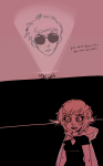  coolkids crab_communicator crying dave_strider dragon_cape dragonbite highlight_color redrom seeing_terezi shipping terezi_pyrope 