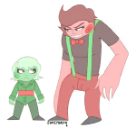 2015 caliborn calliope cherubim crossover fashion fullres jakemorph size_difference starter_outfit steven_universe