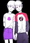  2023 dave_strider dersecest fullres holding_hands incest mineralteacup no_glasses red_baseball_tee redrom rose_lalonde shipping starter_outfit 