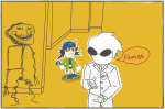 2026 anonymous_artist cat_hat crossover dave_strider four_aces_suited fullres meme nepeta_leijon nsfw_source parody silhouette starter_outfit text the_backrooms trollface tsukihime word_balloon