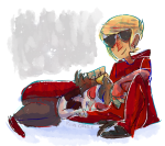  coolkids dave_strider discofish godtier head_on_lap knight shipping sleeping terezi_pyrope 
