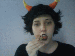  animated cosplay headshot kanaya_maryam real_life redrom shipping solo source_needed sourcing_attempted sufferer_necklace wut 