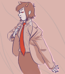  crossdressing limited_palette no_glasses paperseverywhere solo suit terezi_pyrope 