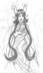 2014 ancestors apricots-from-nara fashion fullres grayscale pencil sex_snake sketch solo the_handmaid