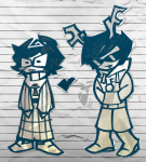  2025 dammek fullres grayscale heart hiveswap jude_harley lineart monochrome papercraft starter_outfit techn0logybi0 