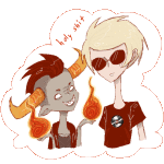  animated dave_strider dream_ghost red_record_tee sick_fires source_needed sourcing_attempted tavros_nitram 