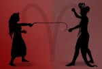  2013 ancestors aradia_megido fullres megidos monochrome pbhead pool_cue_wands silhouette strife the_handmaid wallpaper whip zodiac_symbol 
